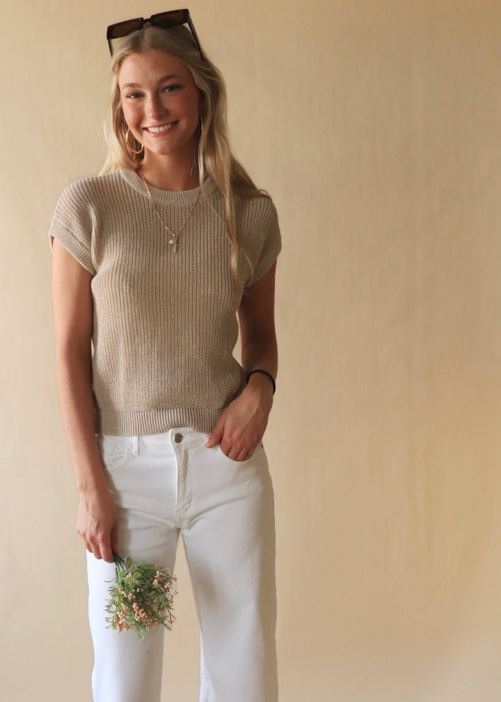 Harriet Crochet Knit Top