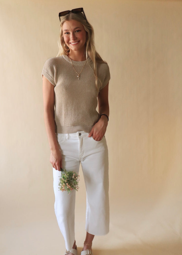 Harriet Crochet Knit Top