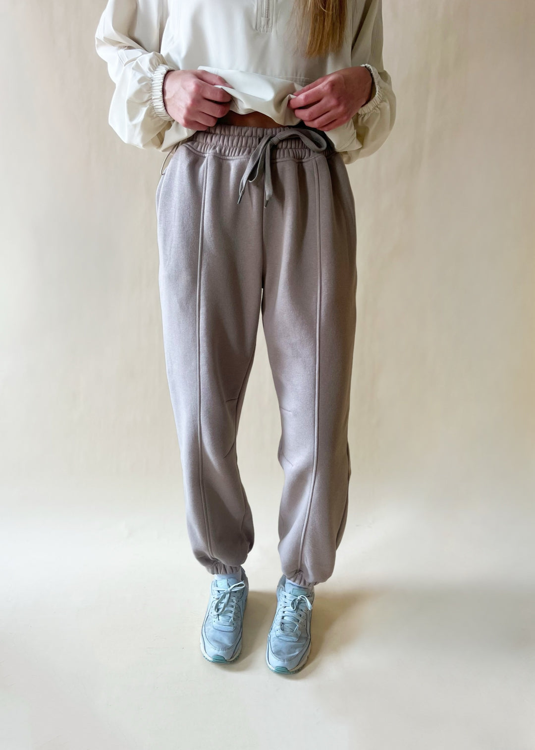 Dupita French Terry Joggers in Taupe