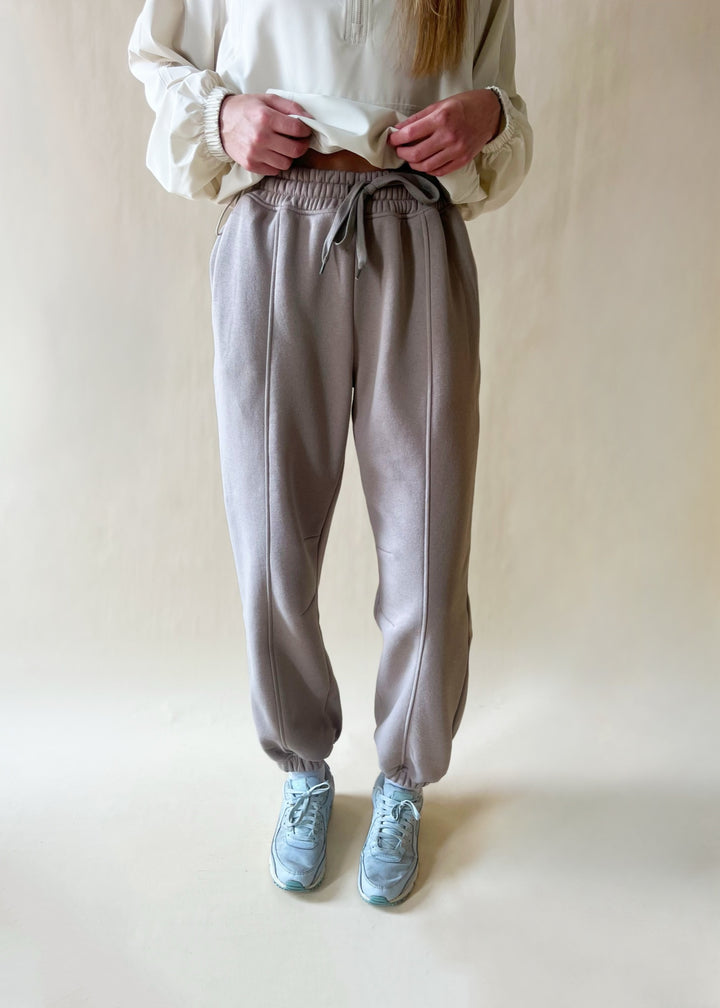 Dupita French Terry Joggers in Taupe
