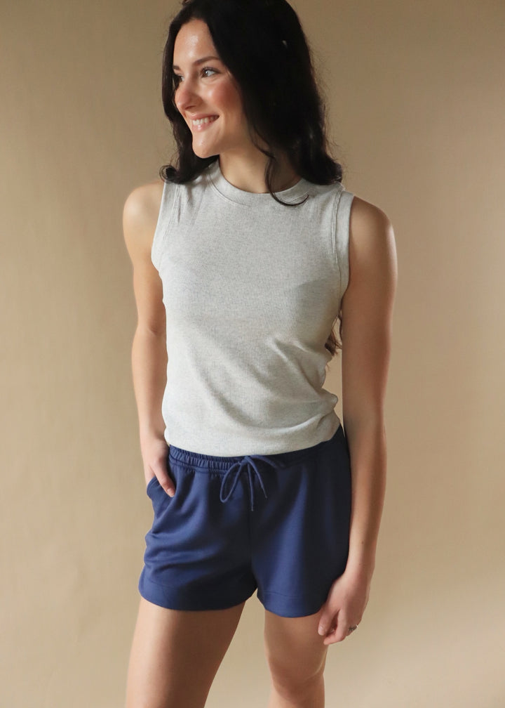 Scuba Shorts in Blue Indigo