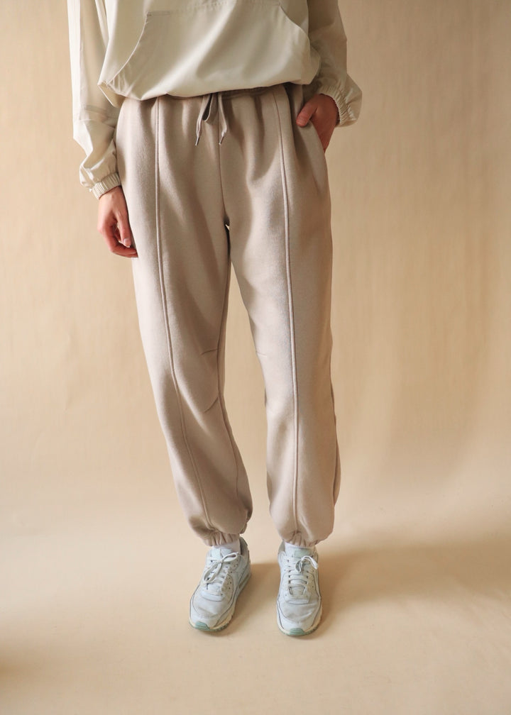Dupita French Terry Joggers in Taupe