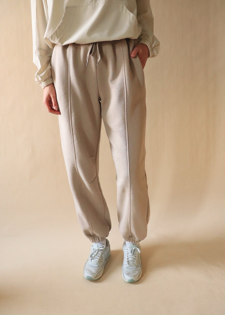 Dupita French Terry Joggers in Taupe