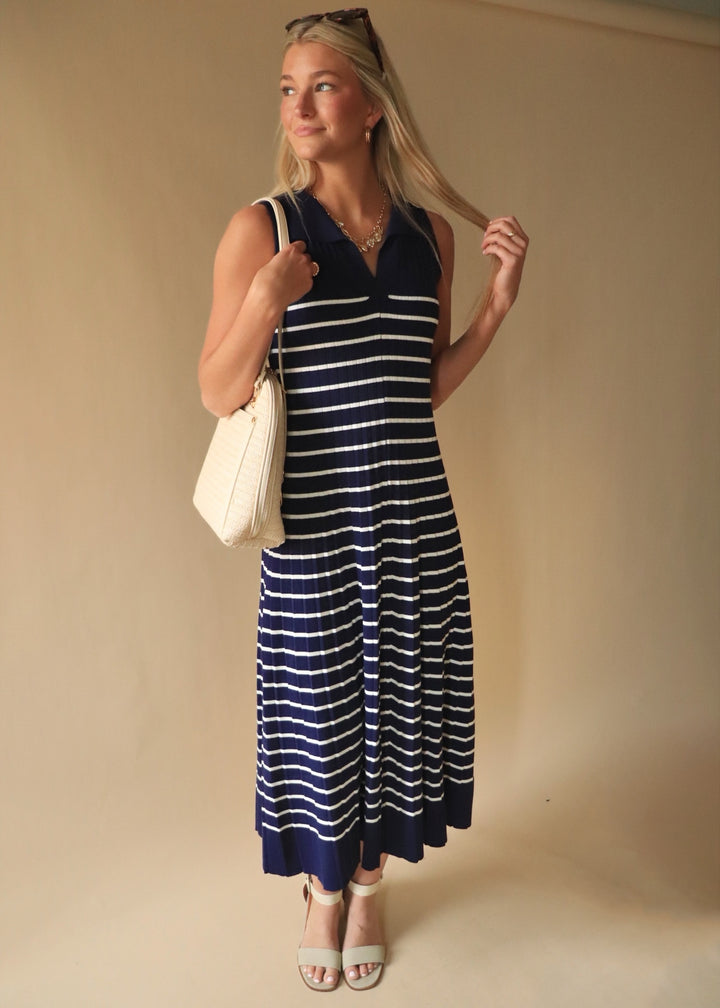 Dockside Darling Midi Sweater Dress