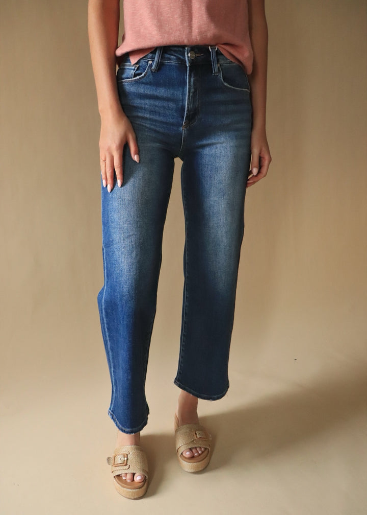 The Harper Crop Wide Leg Jeans