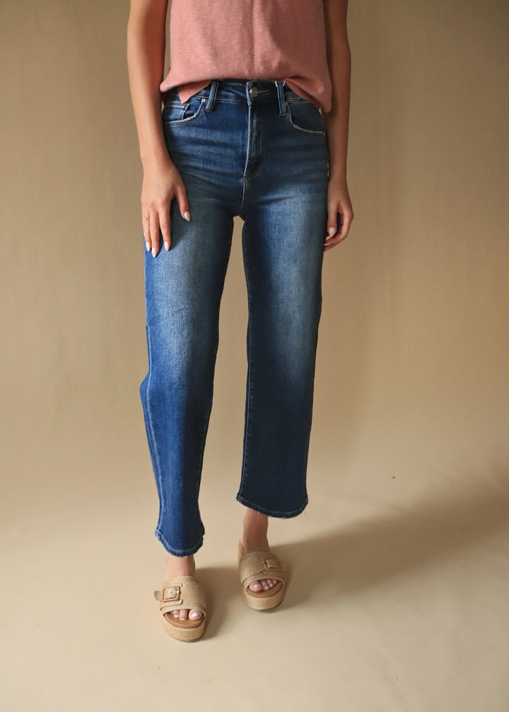 The Harper Crop Wide Leg Jeans