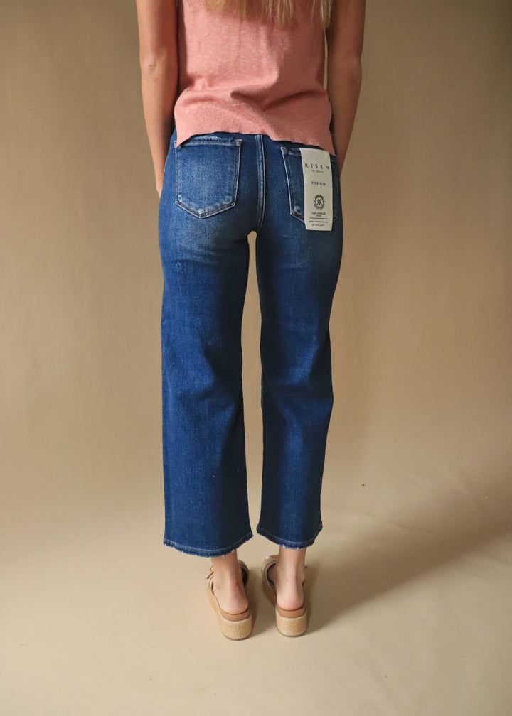 The Harper Crop Wide Leg Jeans