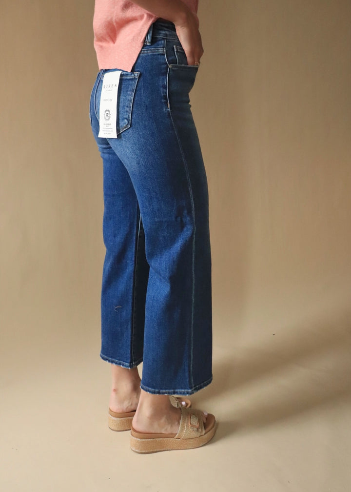 The Harper Crop Wide Leg Jeans