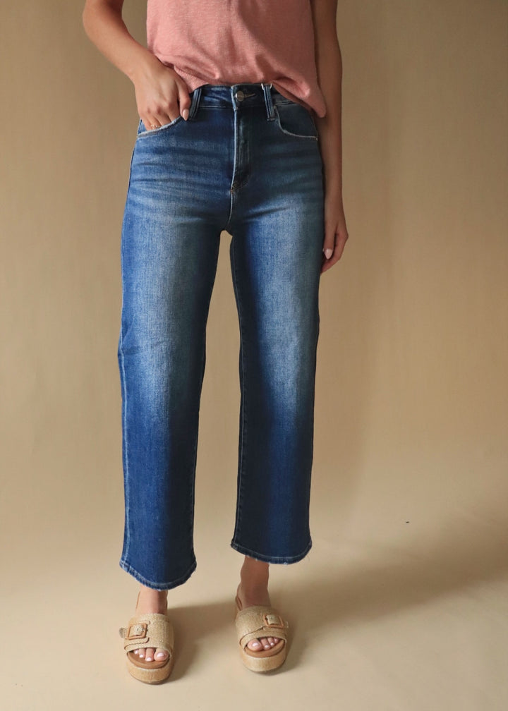 The Harper Crop Wide Leg Jeans