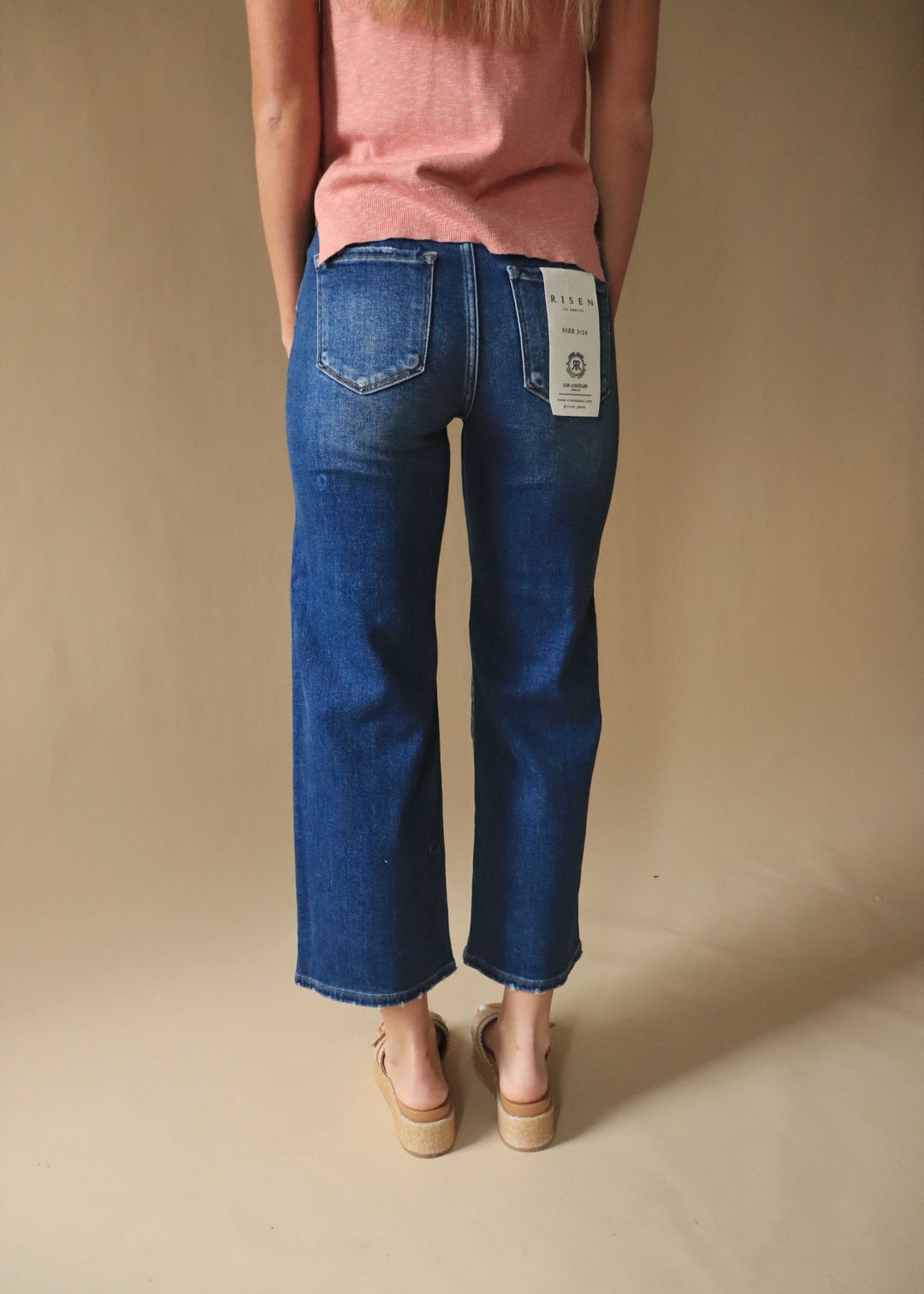 The Harper Crop Wide Leg Jeans