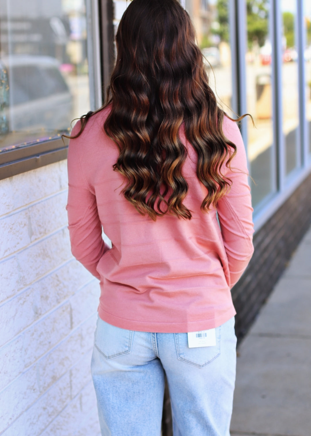 The Haven Pintuck Pullover in Pink