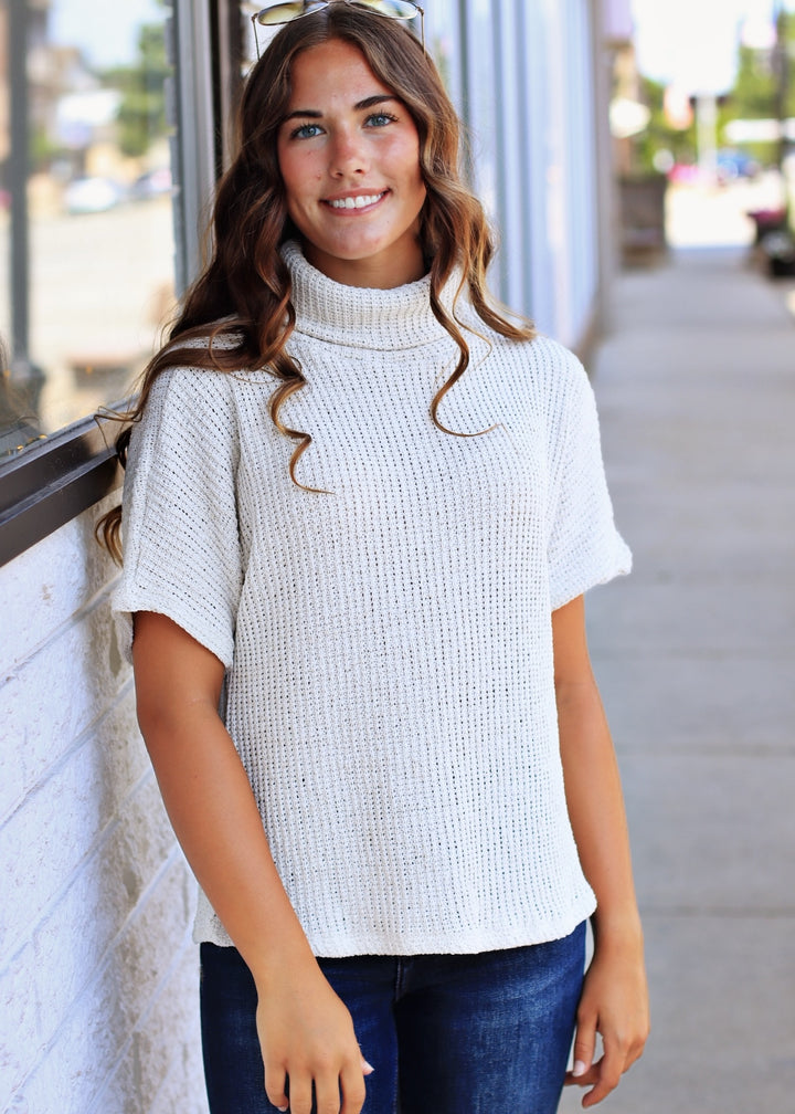 The Arlo Textured Mock Neck