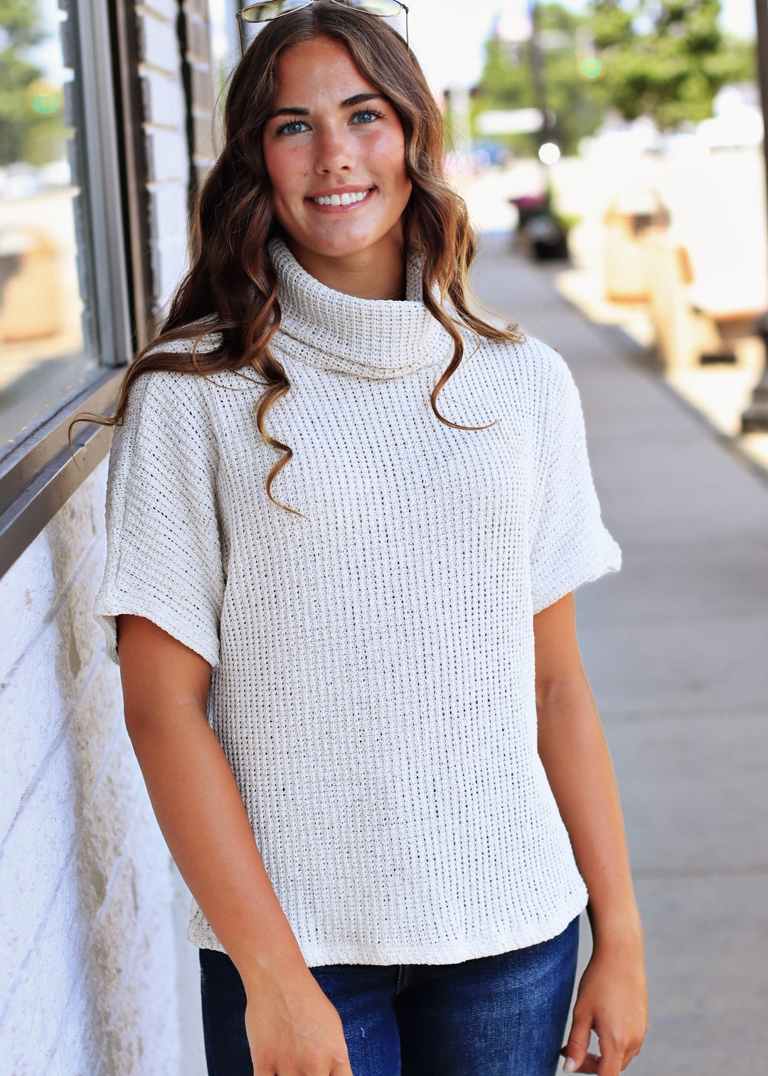 The Arlo Textured Mock Neck