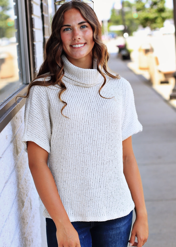 The Arlo Textured Mock Neck