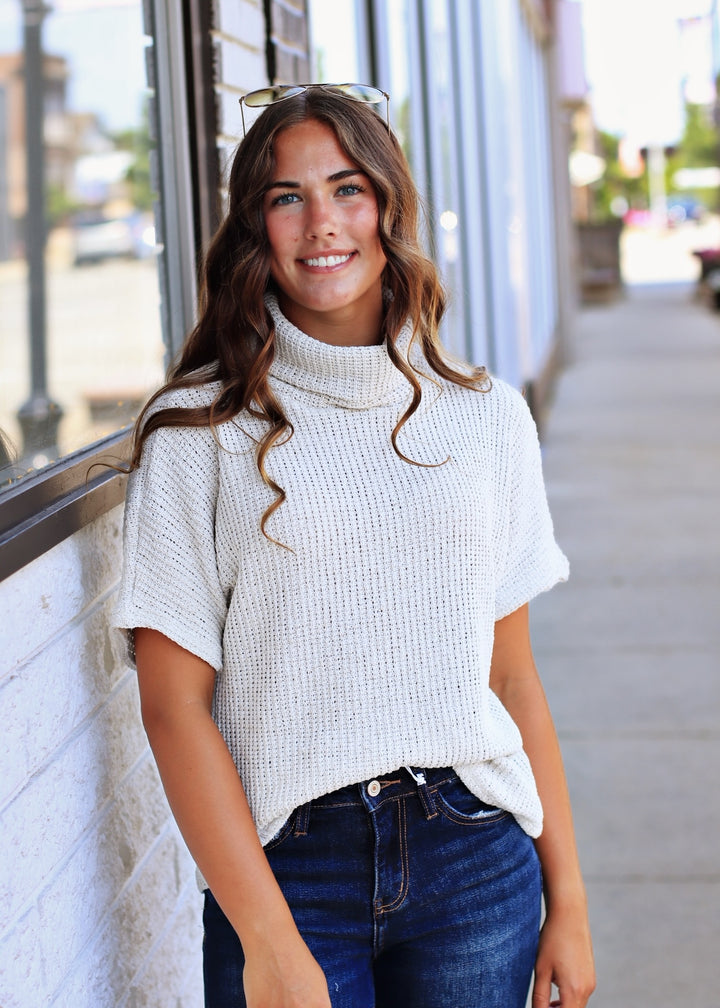 The Arlo Textured Mock Neck