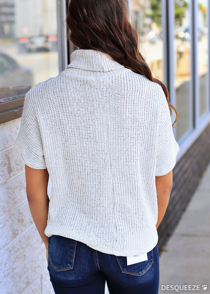 The Arlo Textured Mock Neck