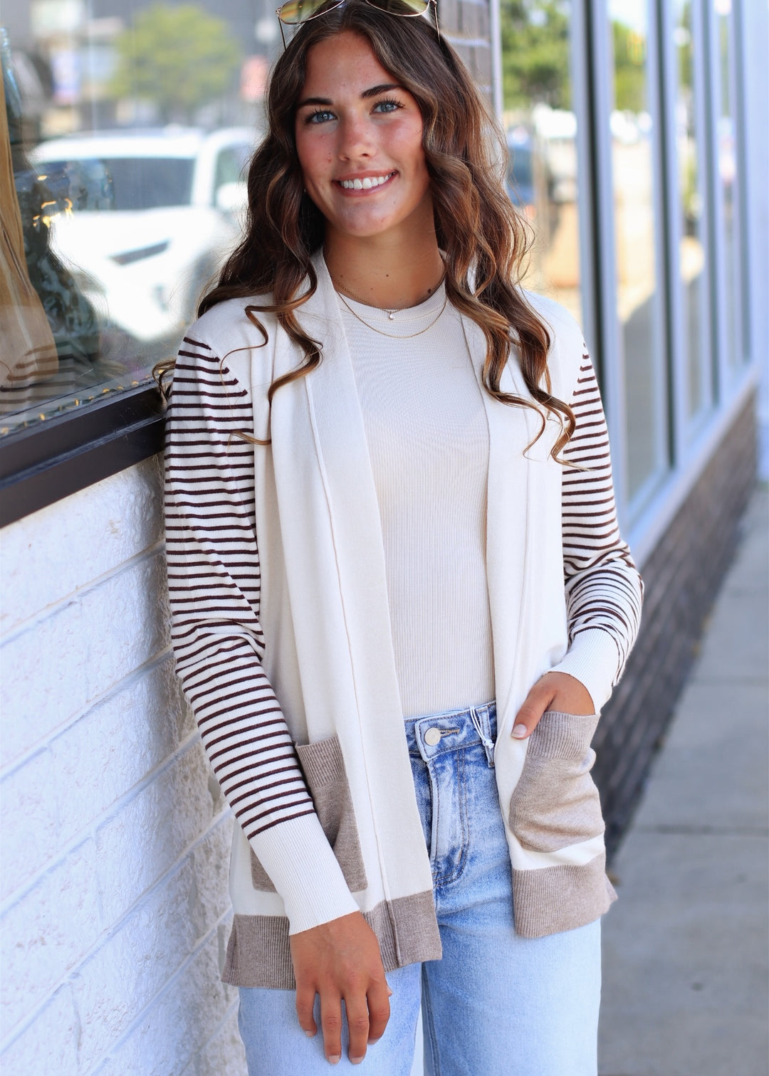 The Camden Colorblock Cardigan