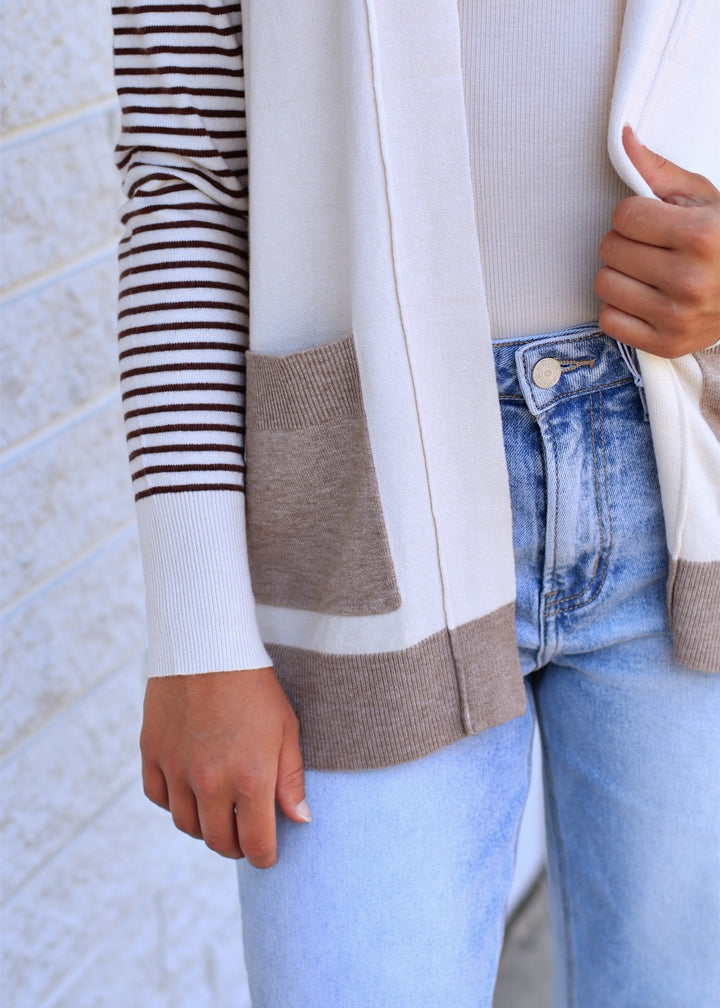 The Camden Colorblock Cardigan