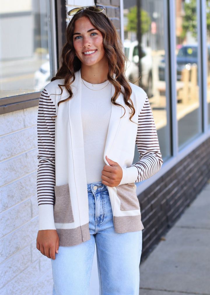 The Camden Colorblock Cardigan