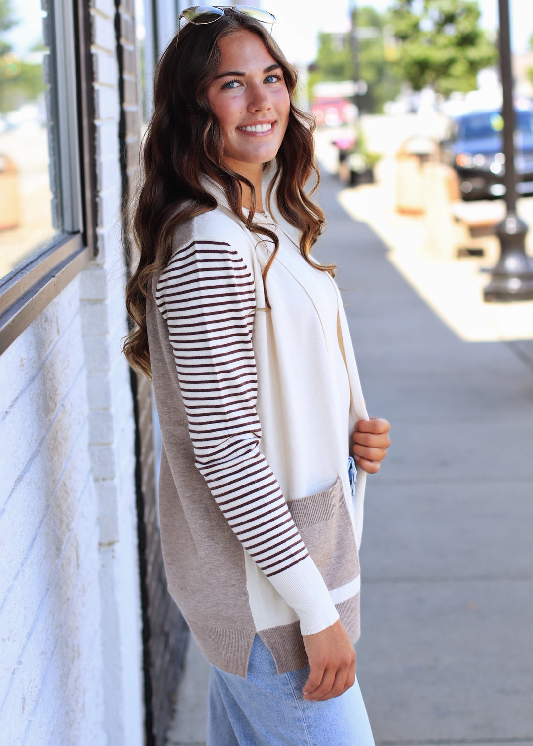 The Camden Colorblock Cardigan