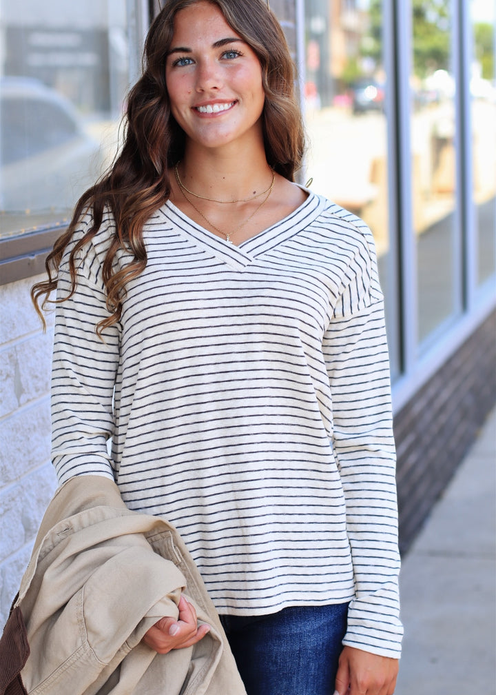 The Sutton Stripe Top