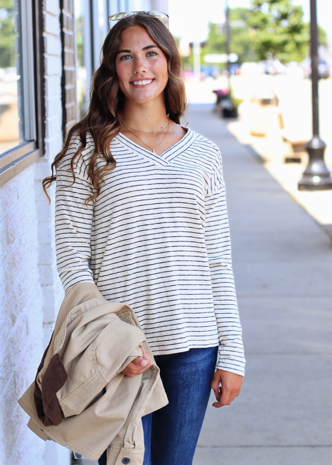 The Sutton Stripe Top