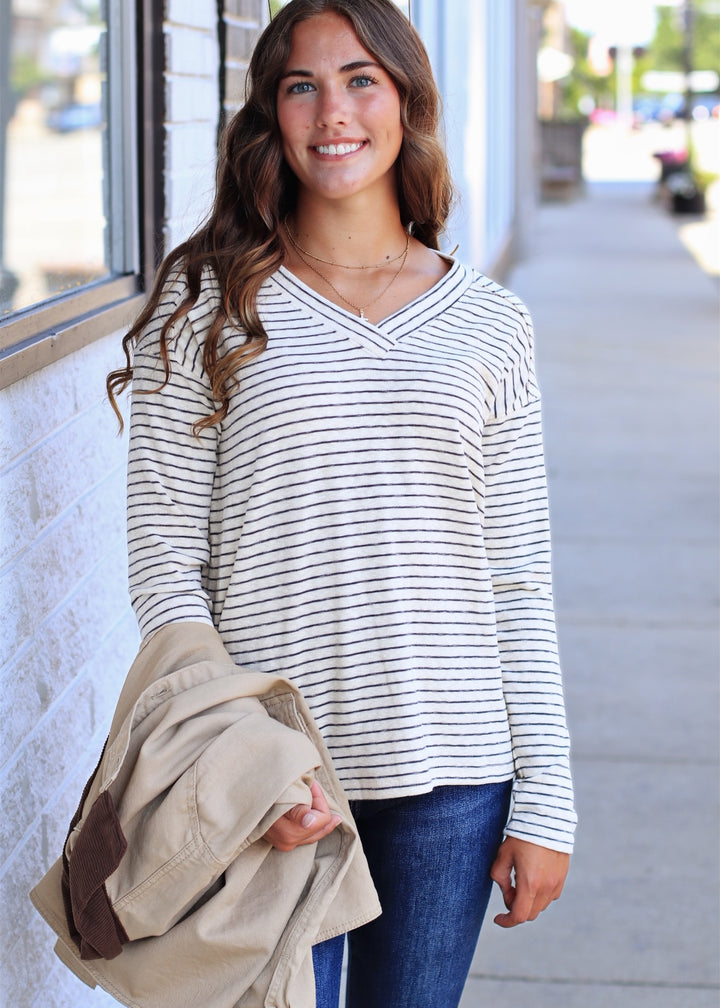 The Sutton Stripe Top