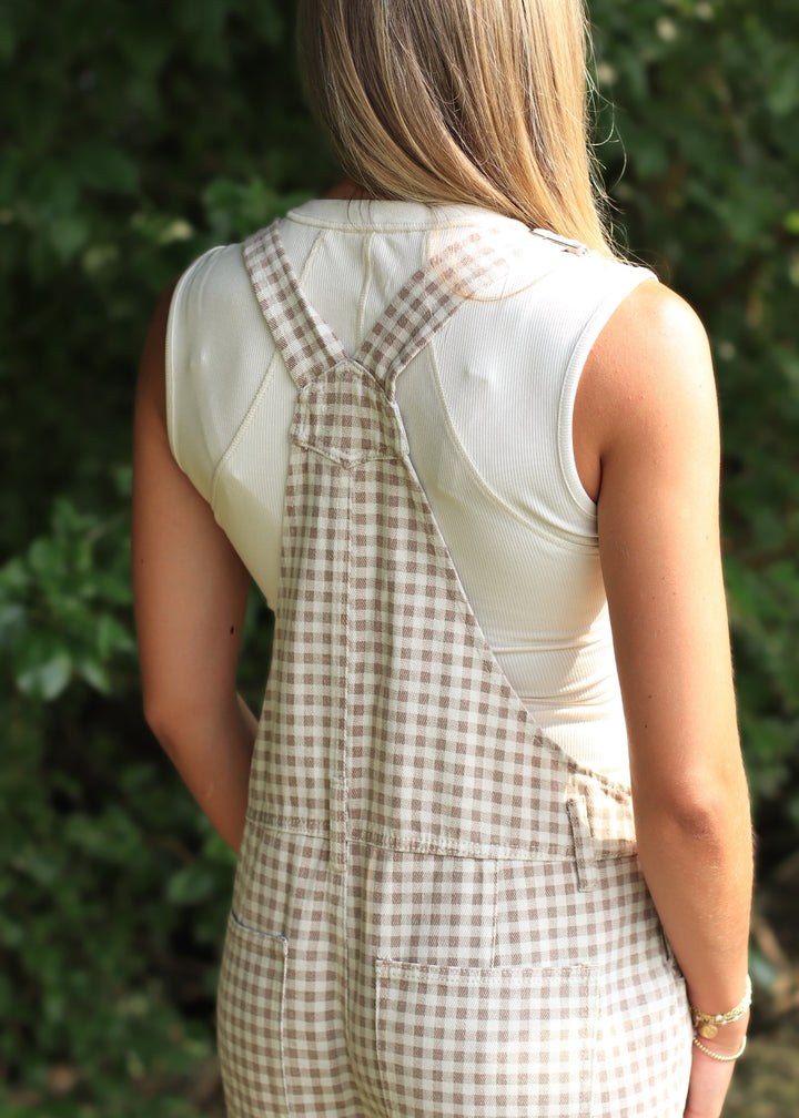 The Larkspur Gingham Overall