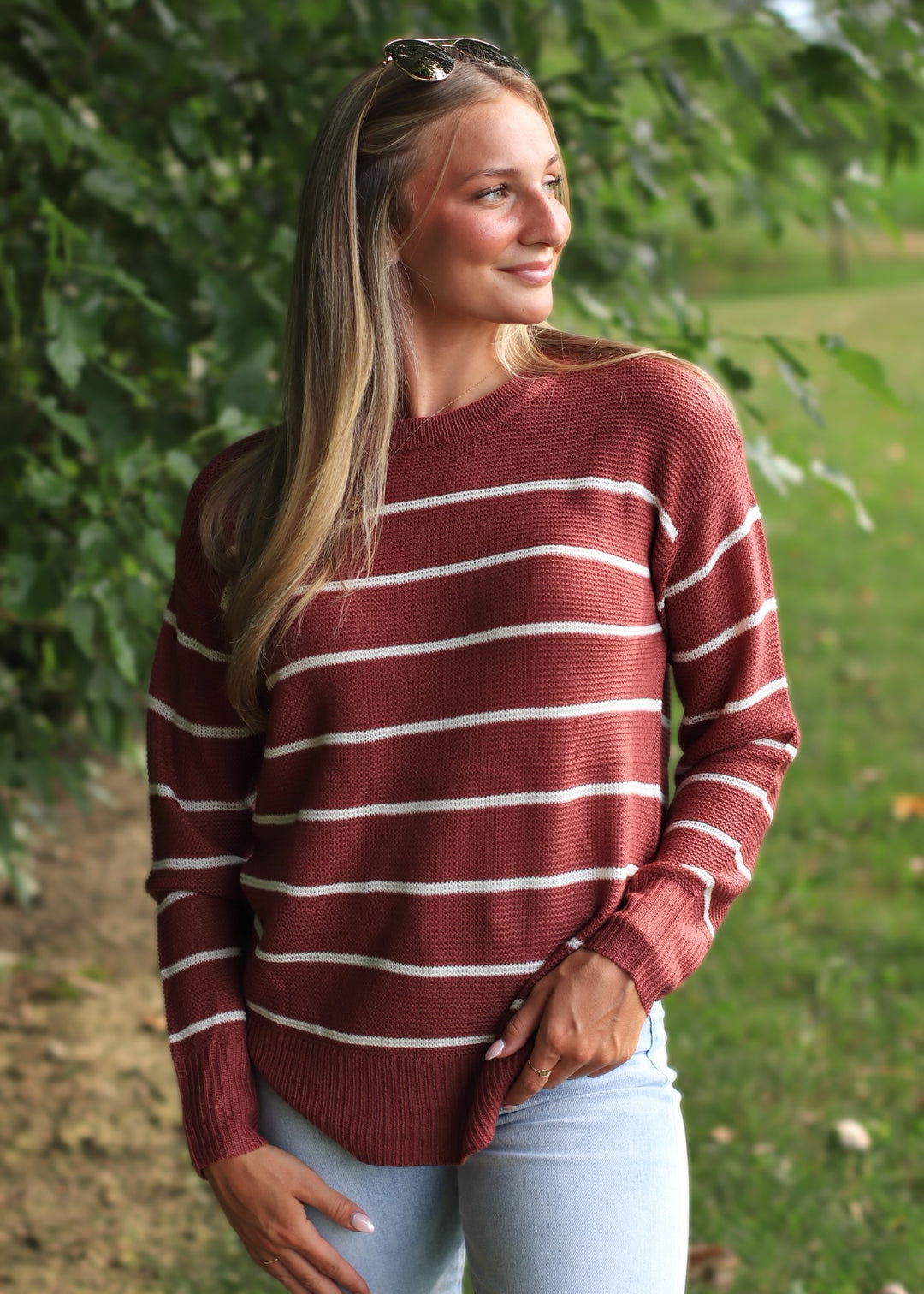 Fireside Stripe Tunic Sweater