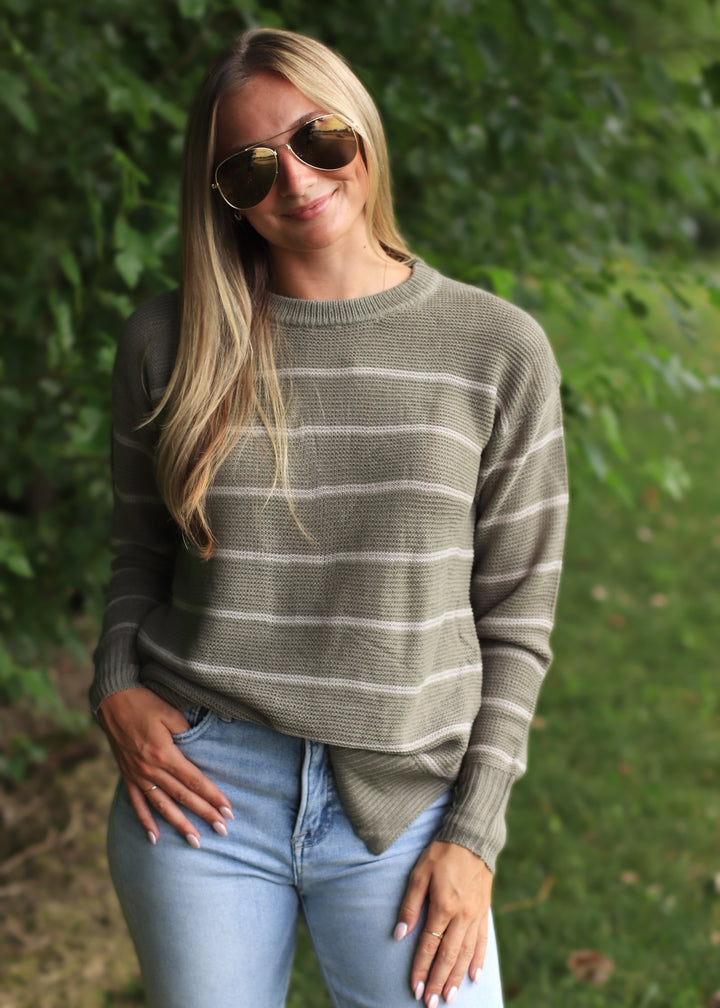 Woodland Stripe Tunic Tunic Sweater