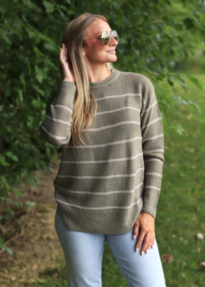 Woodland Stripe Tunic Tunic Sweater