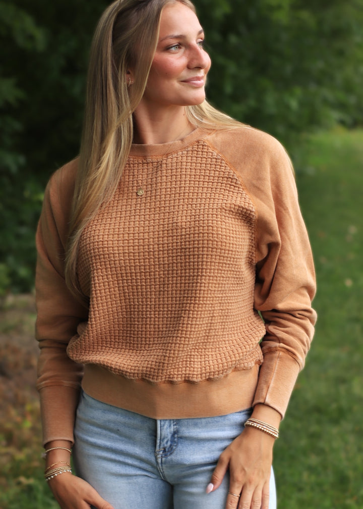 RESTOCK The Hearthside Pullover in Burnt Amber