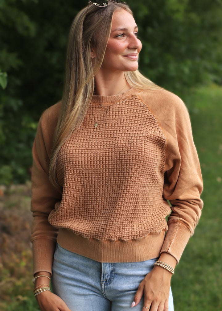 RESTOCK The Hearthside Pullover in Burnt Amber