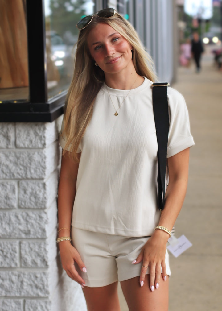 Luxe Rib Lounge Shorts