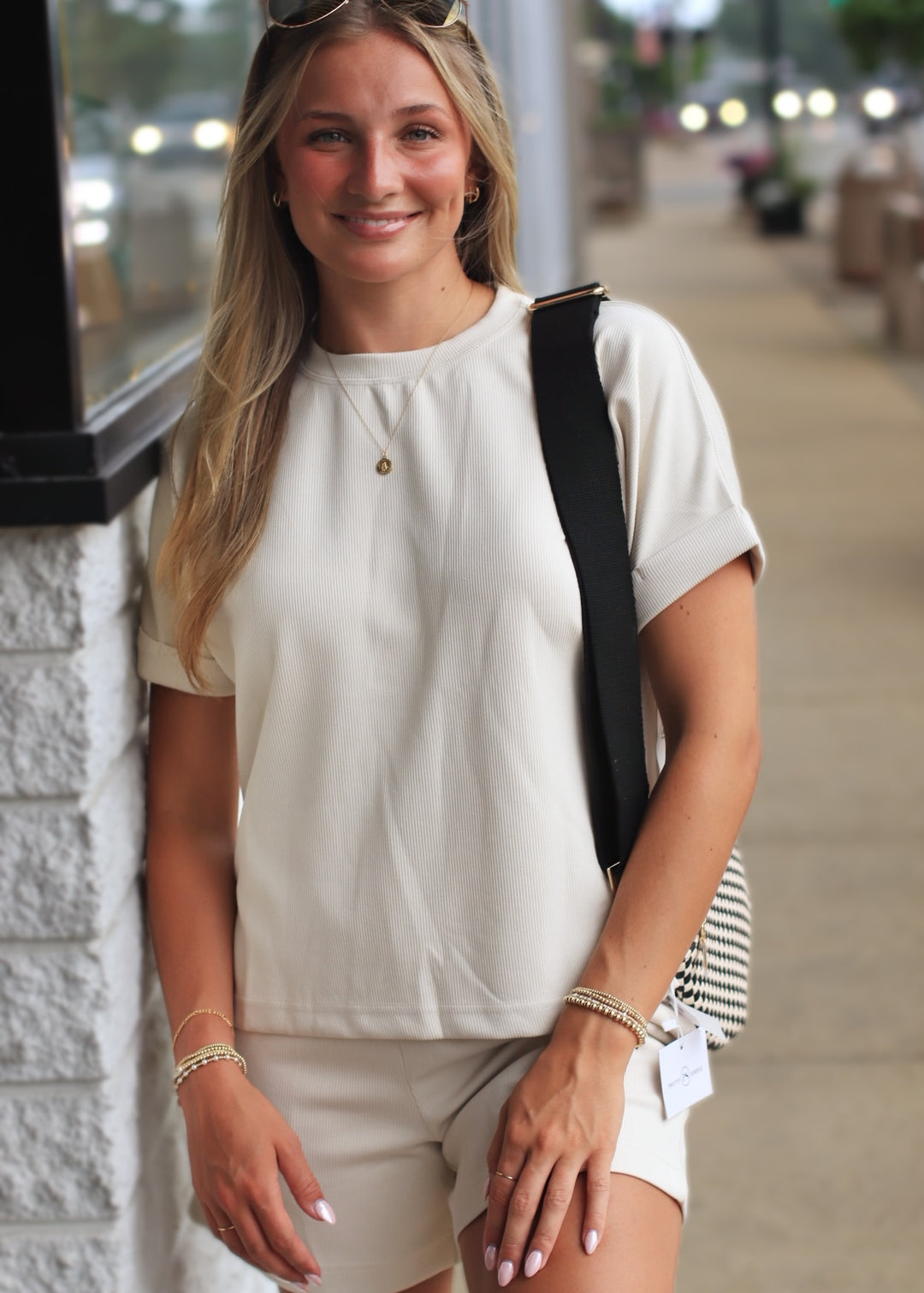Luxe Rib Lounge Shorts
