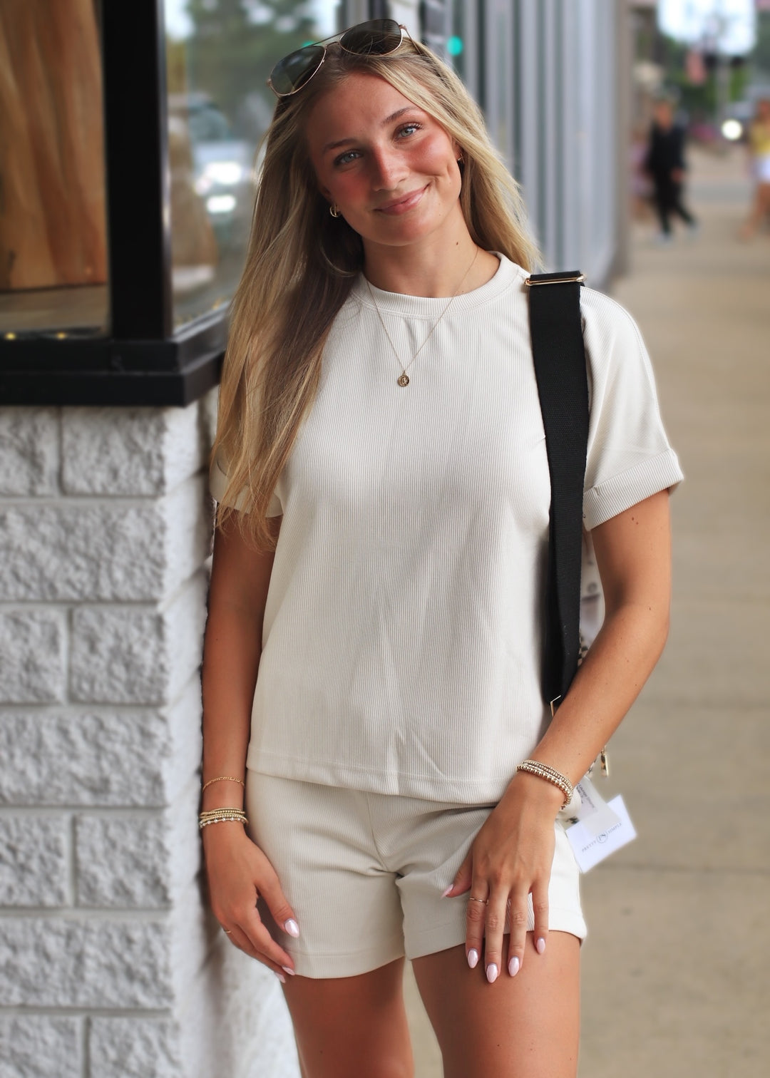 Luxe Rib Lounge Shorts