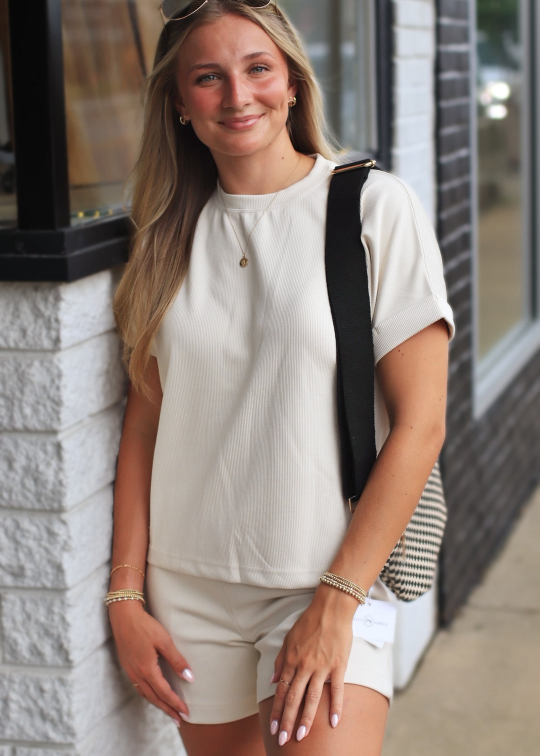 Luxe Rib Lounge Shorts