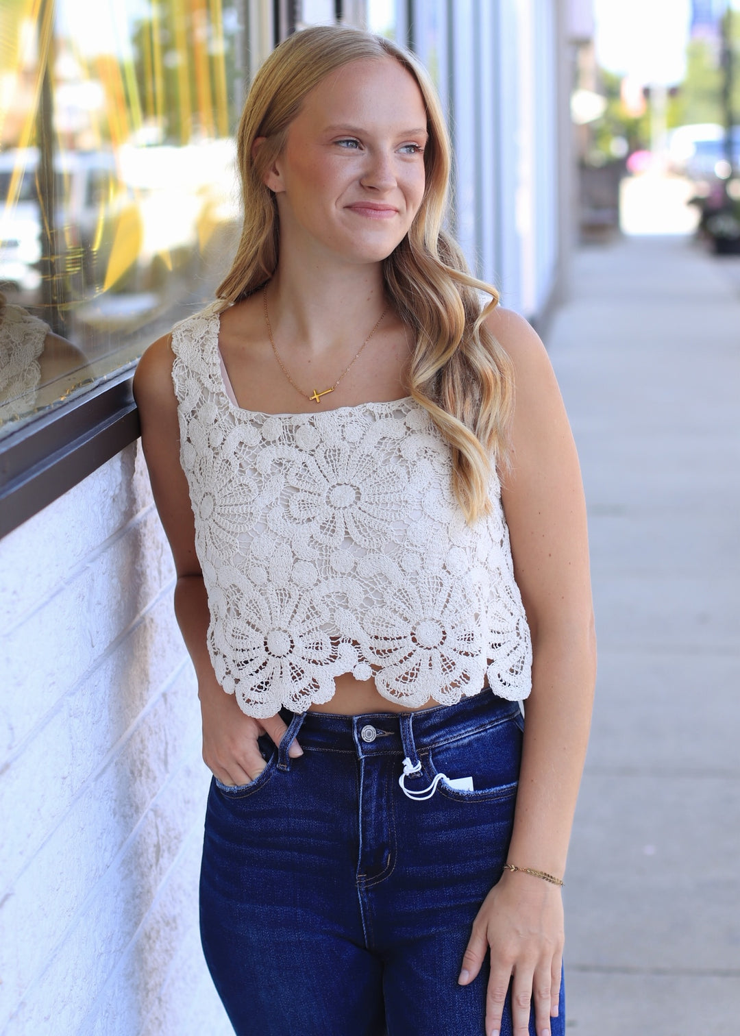 Sunpetal Crochet Tank