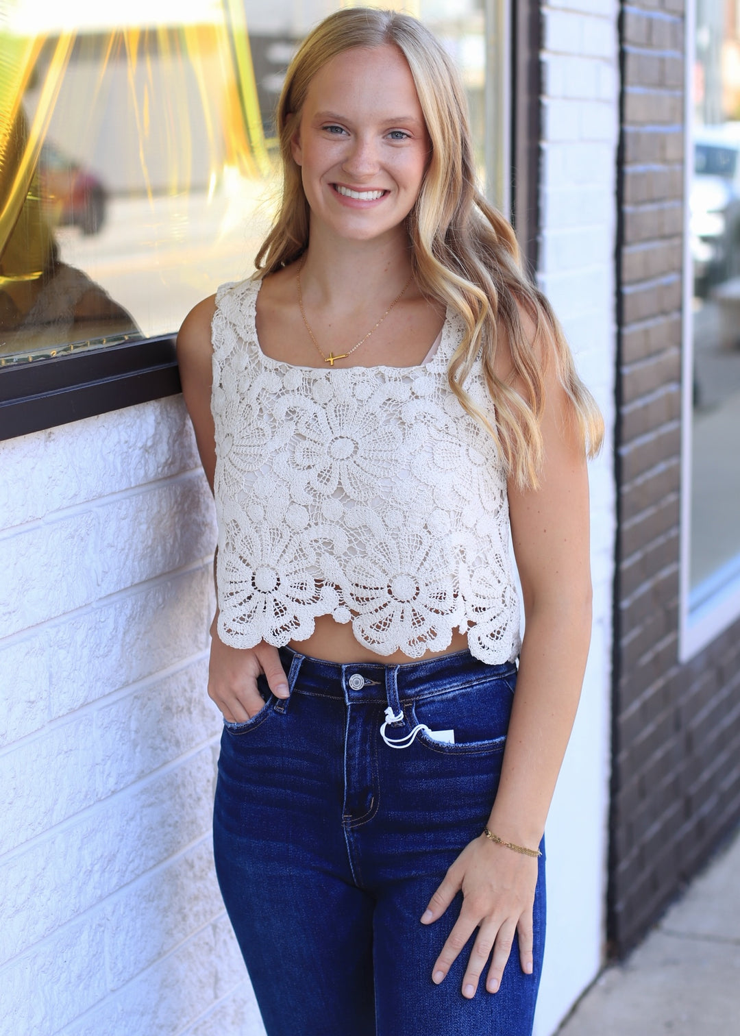 Sunpetal Crochet Tank