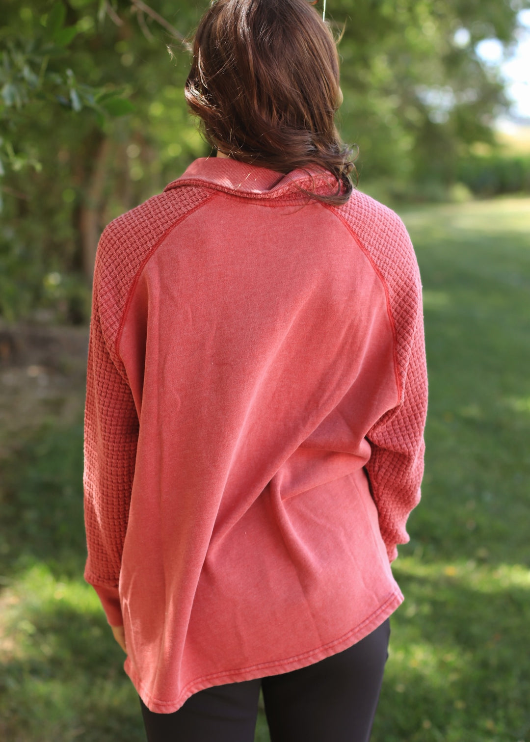 Terrain Henley in Garnet Red
