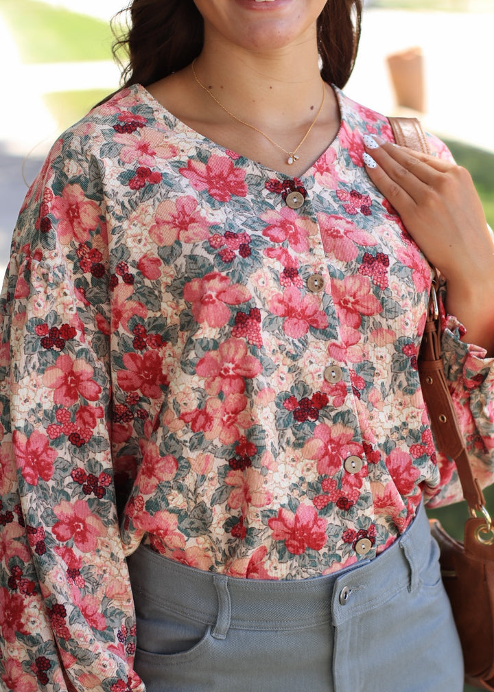 The Rosewood Corduroy Top