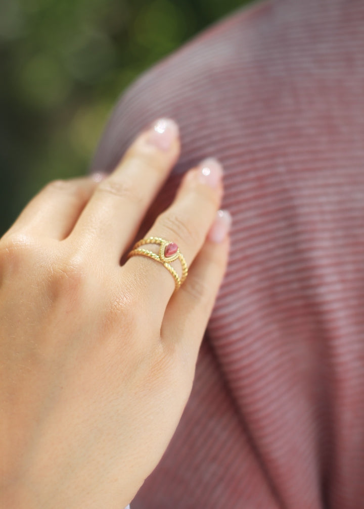 Mauve Adjustable Ring
