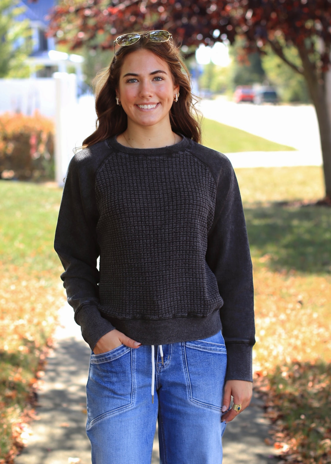 Cozy Waffle Pullover