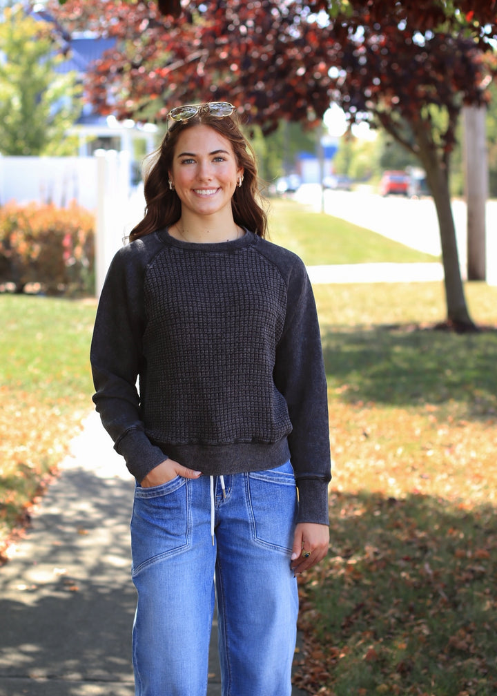 Cozy Waffle Pullover
