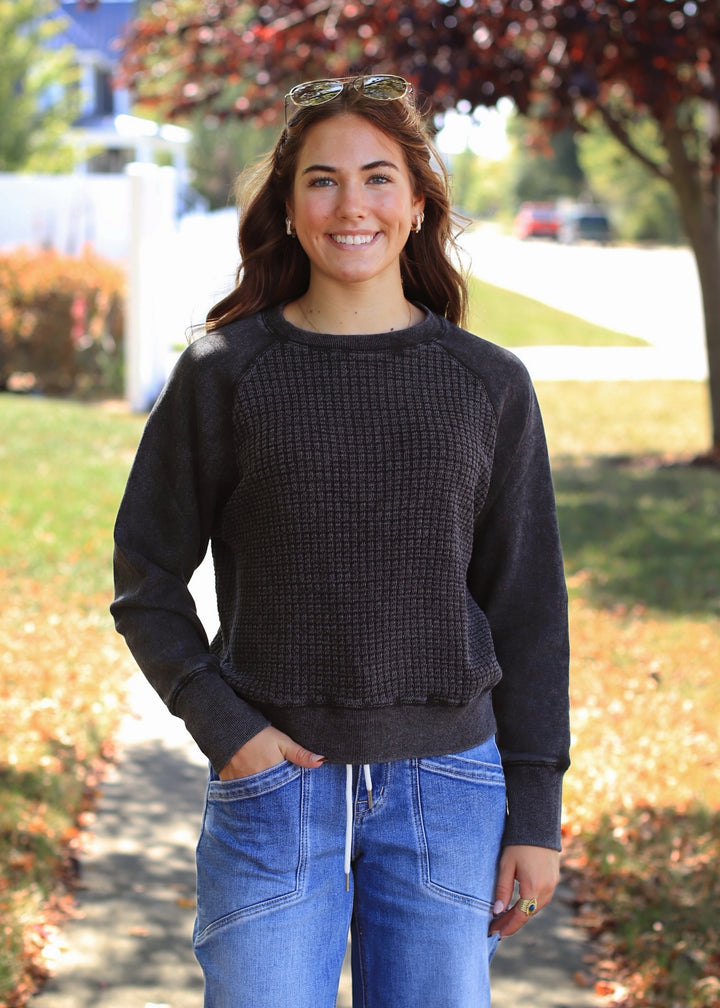 Cozy Waffle Pullover