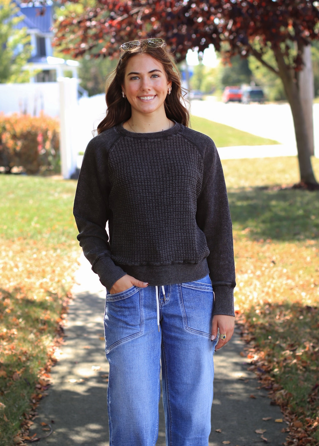 Cozy Waffle Pullover