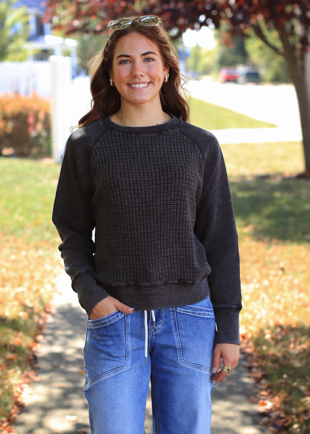 Cozy Waffle Pullover