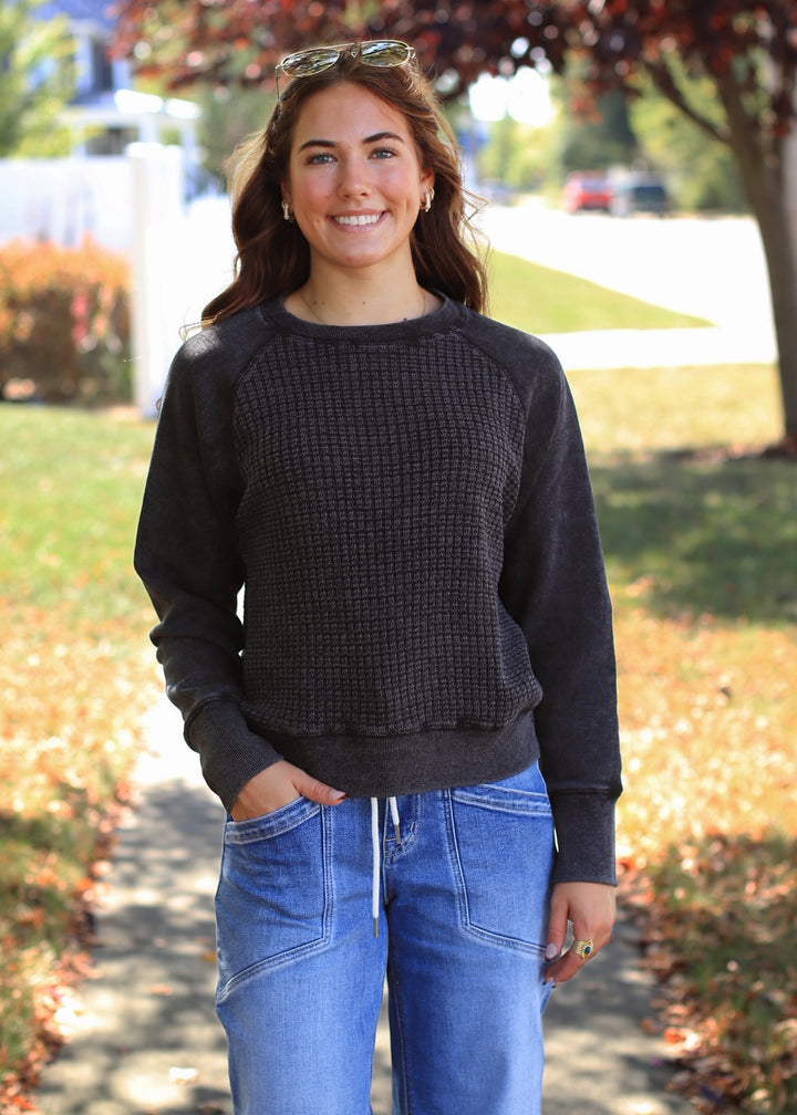Cozy Waffle Pullover