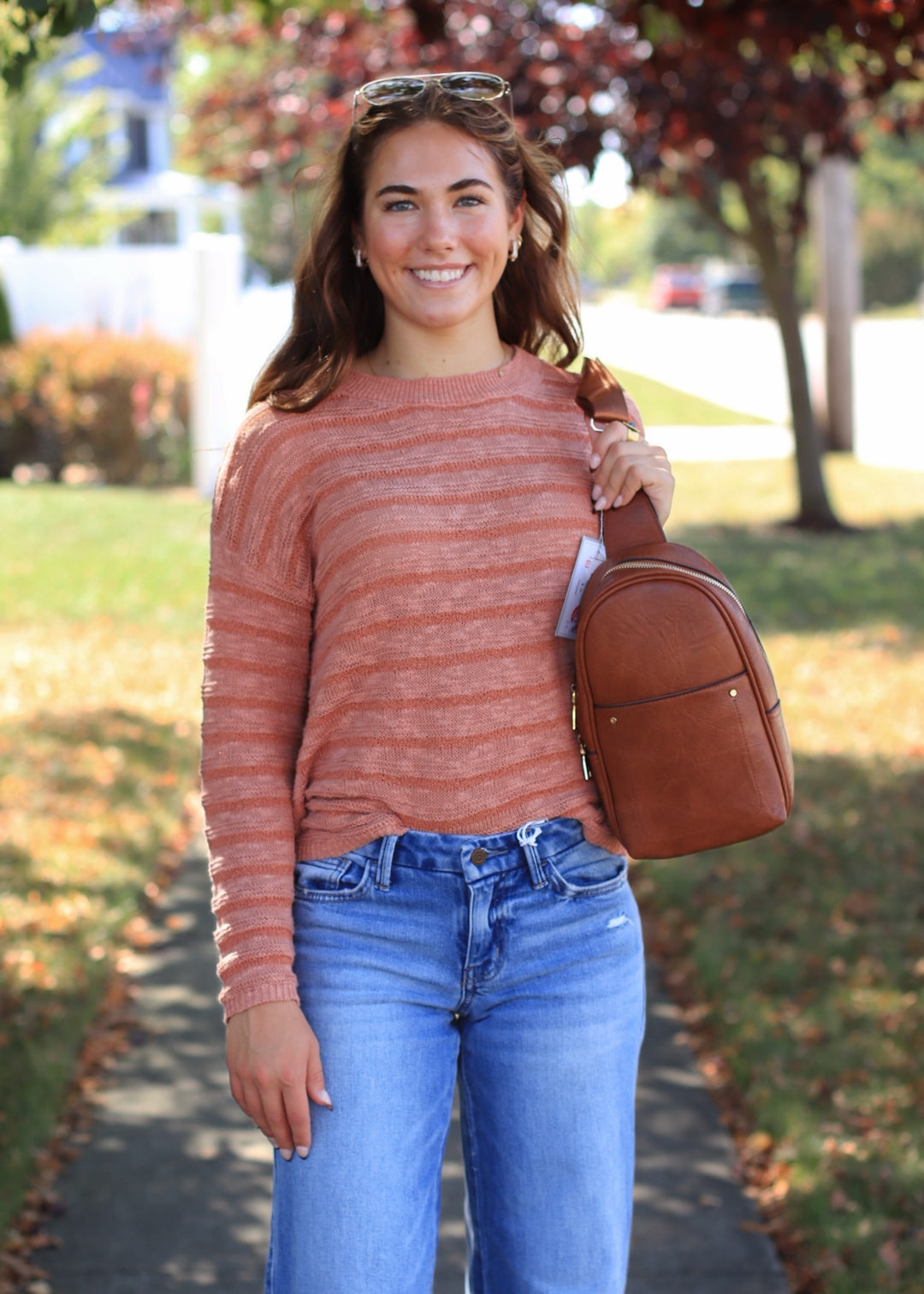 Terracotta Stripe Breeze Sweater