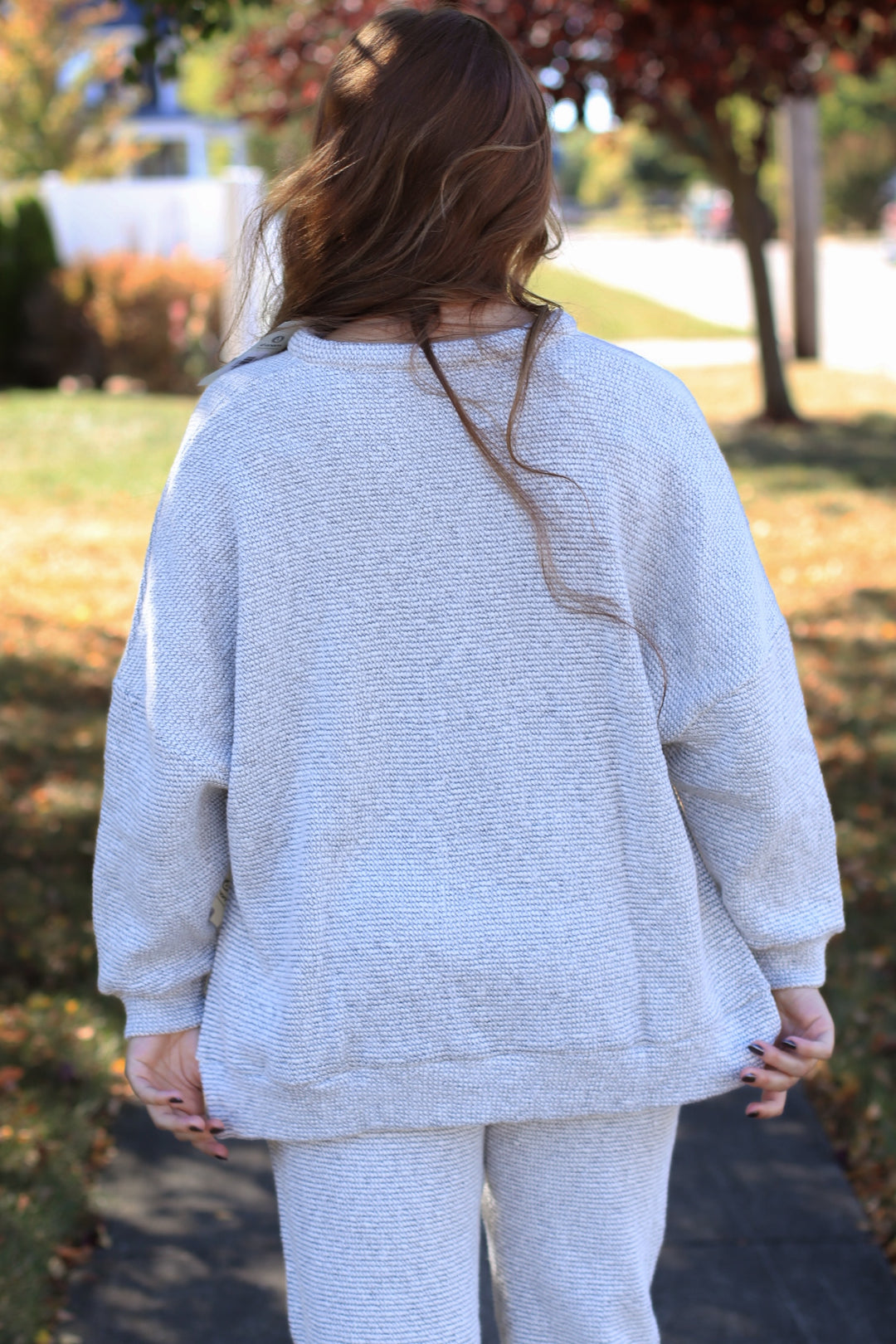 RESTOCK Marina Textured Cotton Blend Knit Henley Top